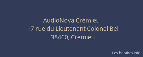 AudioNova Crémieu