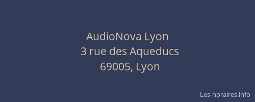 AudioNova Lyon