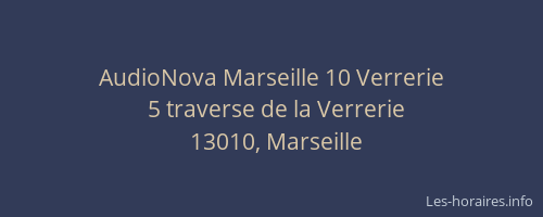 AudioNova Marseille 10 Verrerie