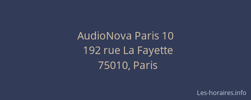 AudioNova Paris 10