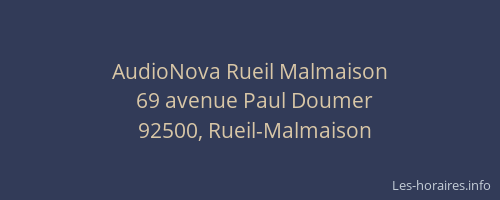 AudioNova Rueil Malmaison