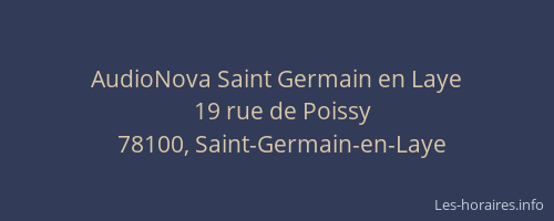 AudioNova Saint Germain en Laye