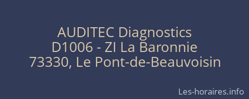 AUDITEC Diagnostics