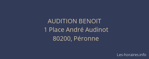 AUDITION BENOIT