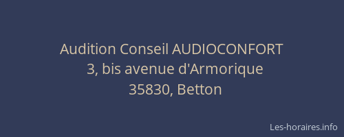 Audition Conseil AUDIOCONFORT