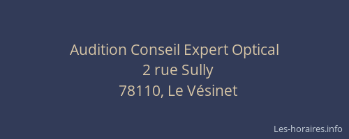 Audition Conseil Expert Optical