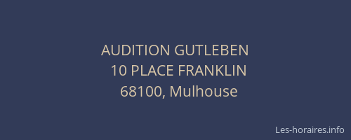 AUDITION GUTLEBEN