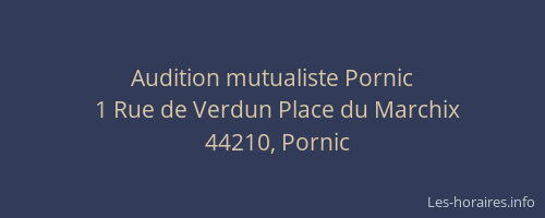 Audition mutualiste Pornic