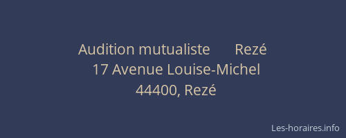 Audition mutualiste       Rezé