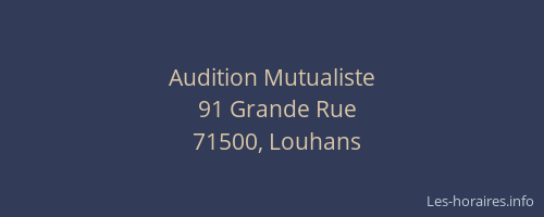 Audition Mutualiste
