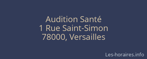 Audition Santé