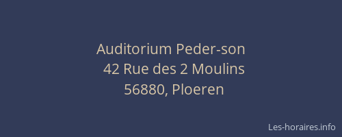 Auditorium Peder-son