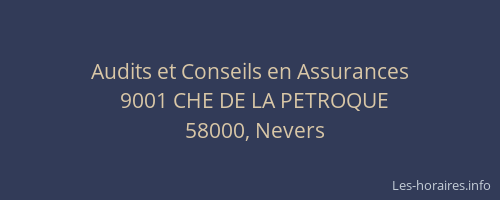 Audits et Conseils en Assurances