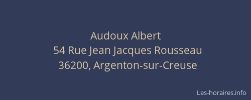 Audoux Albert