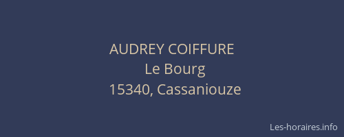 AUDREY COIFFURE