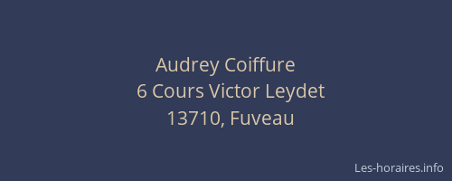 Audrey Coiffure