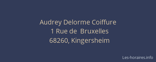 Audrey Delorme Coiffure