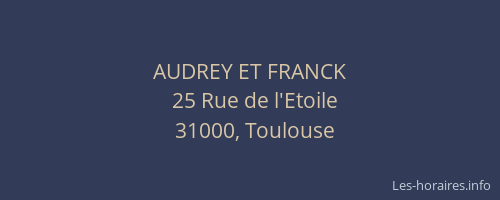 AUDREY ET FRANCK