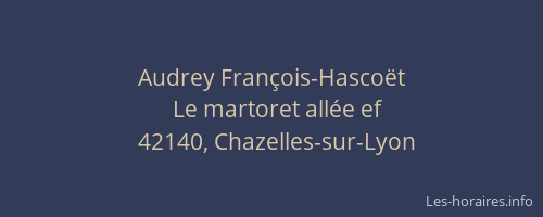 Audrey François-Hascoët