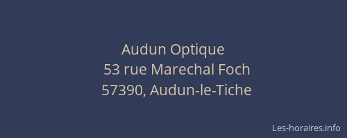Audun Optique