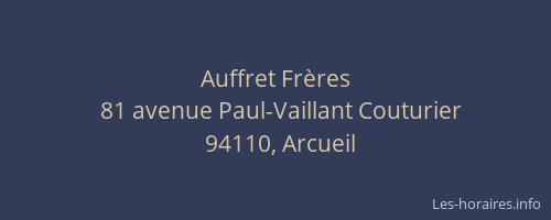 Auffret Fr&egrave;res