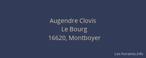 Augendre Clovis
