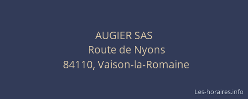 AUGIER SAS