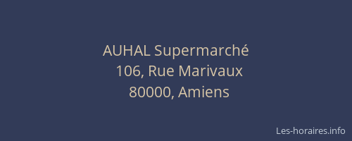 AUHAL Supermarché