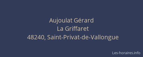 Aujoulat G&eacute;rard