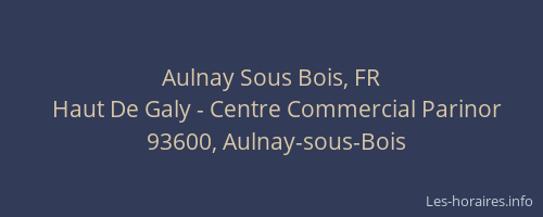 Aulnay Sous Bois, FR