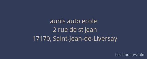aunis auto ecole