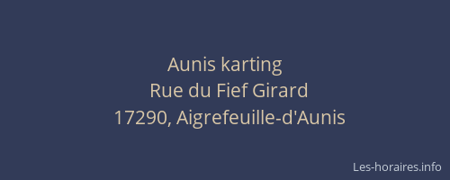 Aunis karting