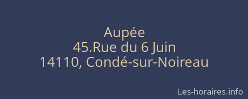 Aupée