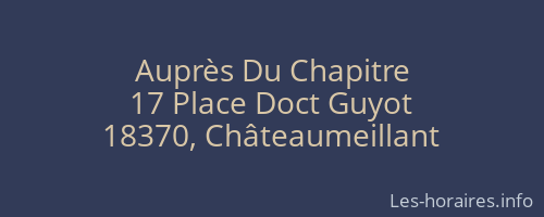 Auprès Du Chapitre