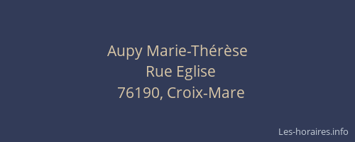 Aupy Marie-Thérèse