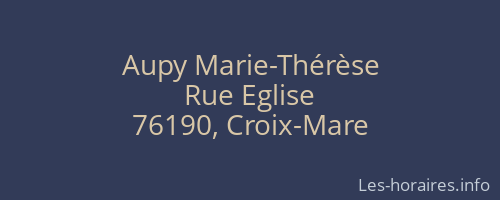 Aupy Marie-Thérèse