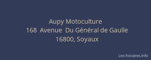 Aupy Motoculture