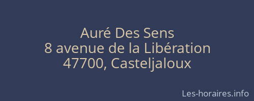Auré Des Sens