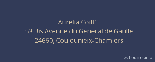 Aur&eacute;lia Coiff'