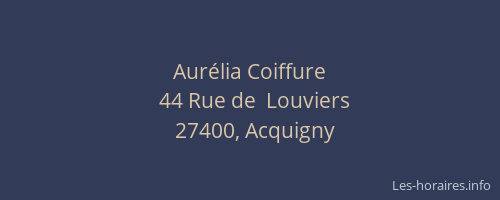 Aur&eacute;lia Coiffure