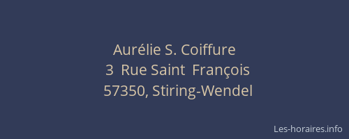 Aur&eacute;lie S. Coiffure