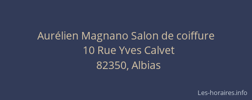 Aurélien Magnano Salon de coiffure