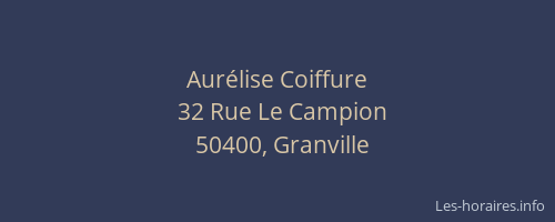 Aur&eacute;lise Coiffure