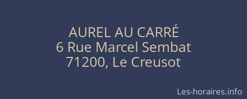 AUREL AU CARRÉ