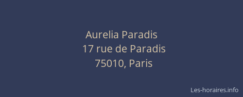 Aurelia Paradis