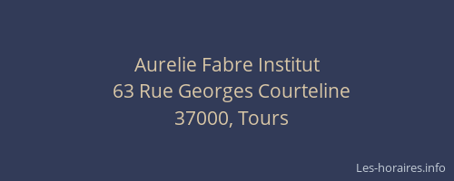 Aurelie Fabre Institut