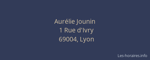 Aurélie Jounin