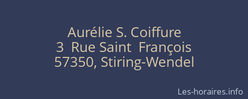 Aurélie S. Coiffure