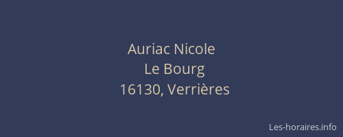 Auriac Nicole
