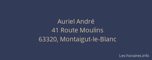 Auriel Andr&eacute;
